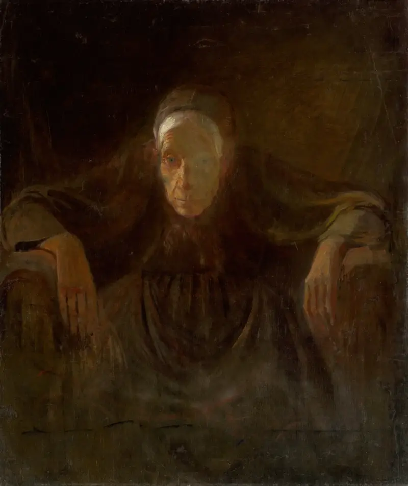 Study of an Old Woman av Ladislav Mednyánszky