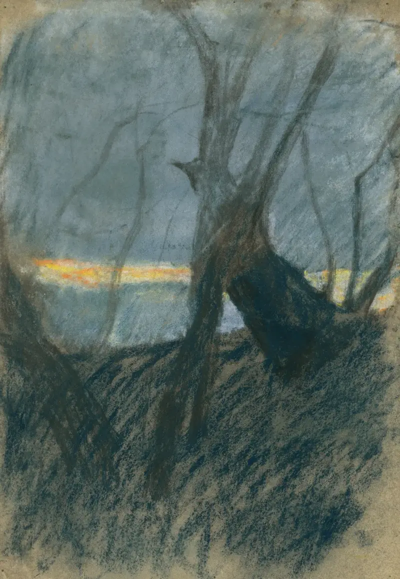 Solnedgång av Ladislav Mednyánszky