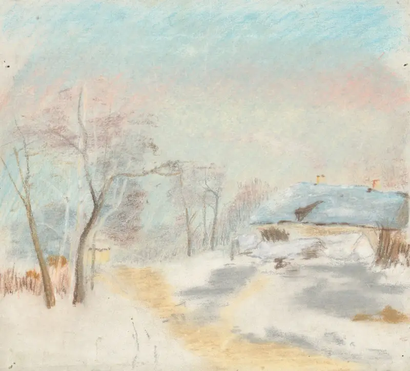 Vinterlandskap av Ladislav Mednyánszky