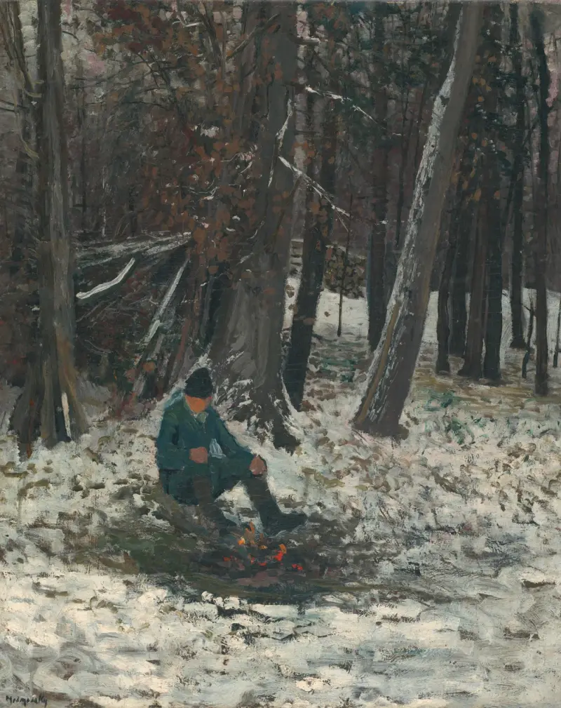 Woodcutter av Ladislav Mednyánszky