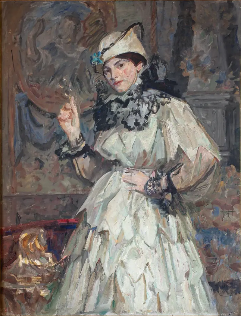 The Artist’s Daughter in Fancy Dress av Laurits Tuxen