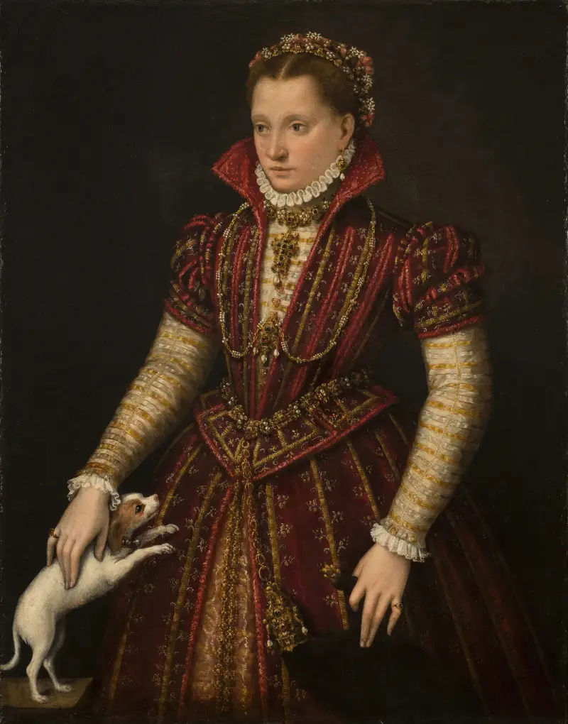 Porträtt av en adelsdam av Lavinia Fontana