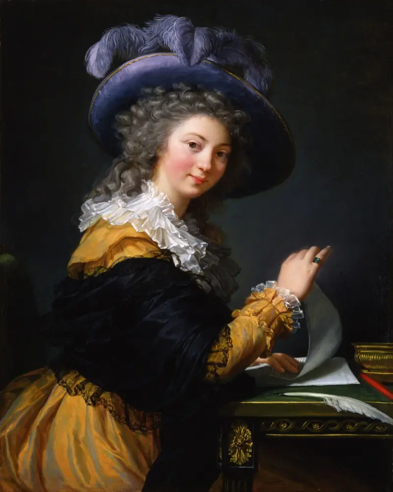 Gräfin von Ceres – Dame, die einen Brief faltet von Elisabeth Louise Vigée Le Brun