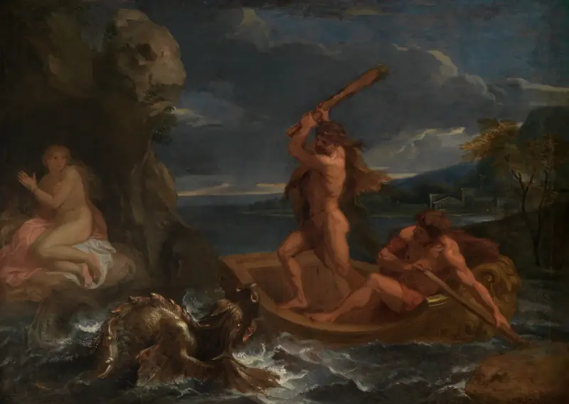 Heracles frees Hesione av Charles Le Brun