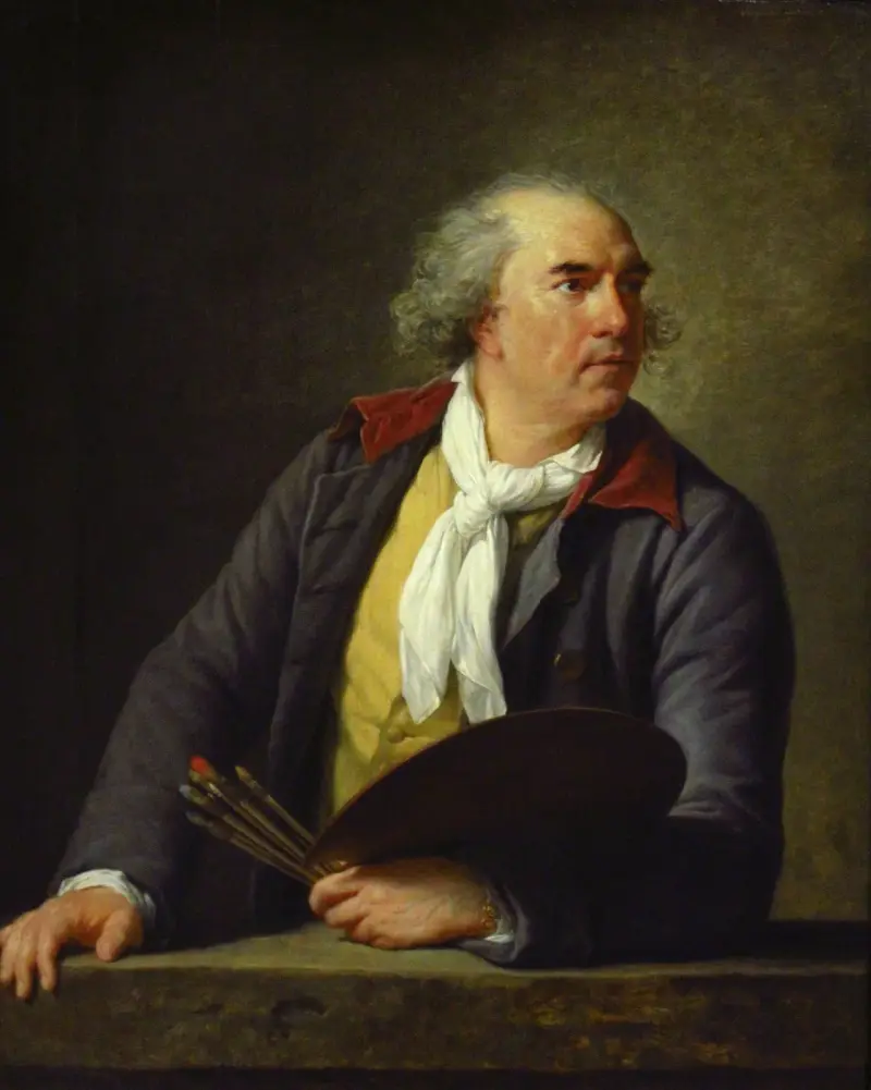 Porträtt av Hubert Robert av Elisabeth Louise Vigée Le Brun