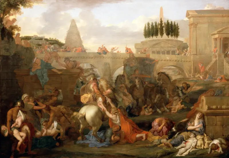 The Massacre Of The Innocents av Charles Le Brun