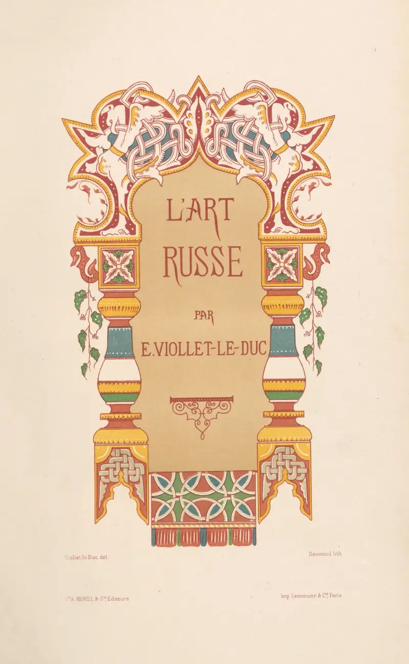 Ruské umění – frontispis, Eugène-Emmanuel Viollet-le-Duc