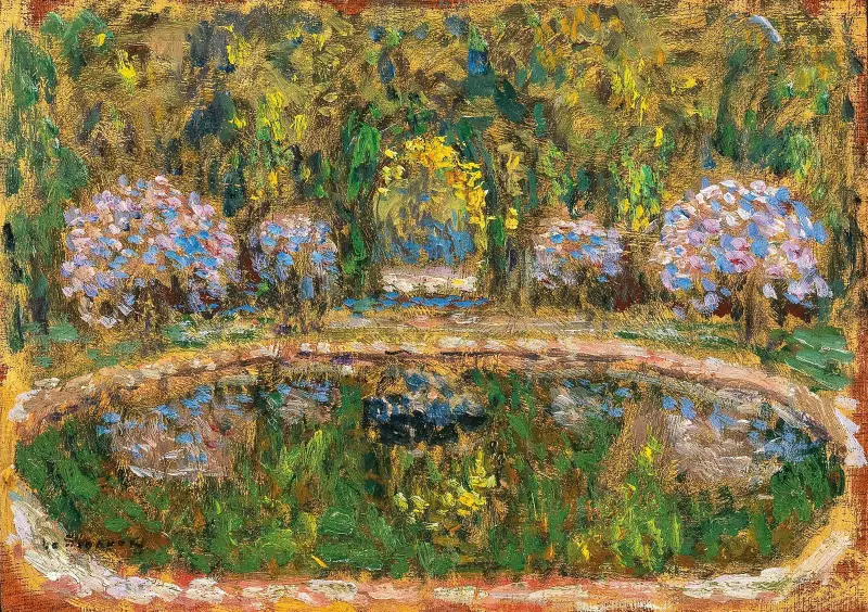 Bassin de Trianon. Versailles av Henri Le Sidaner