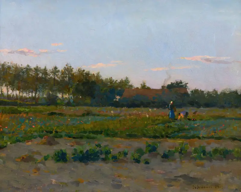 Feld mit Klatschmohn von Henri Le Sidaner