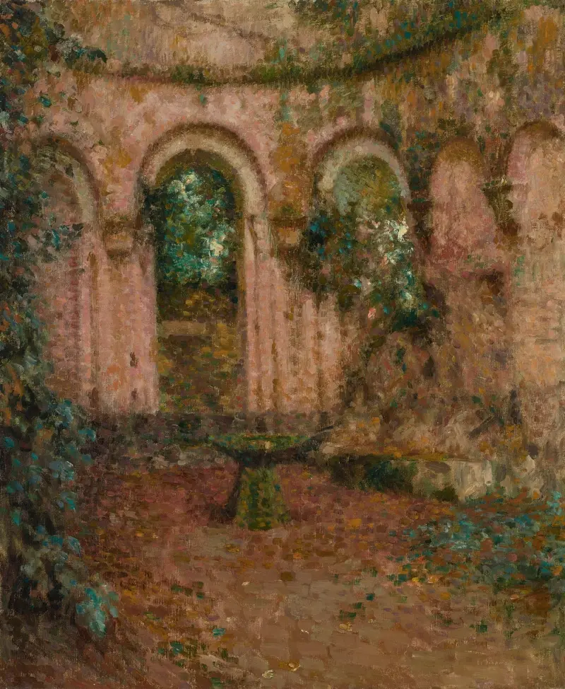 Det rosa kapellet, Montreuil-Bellay av Henri Le Sidaner