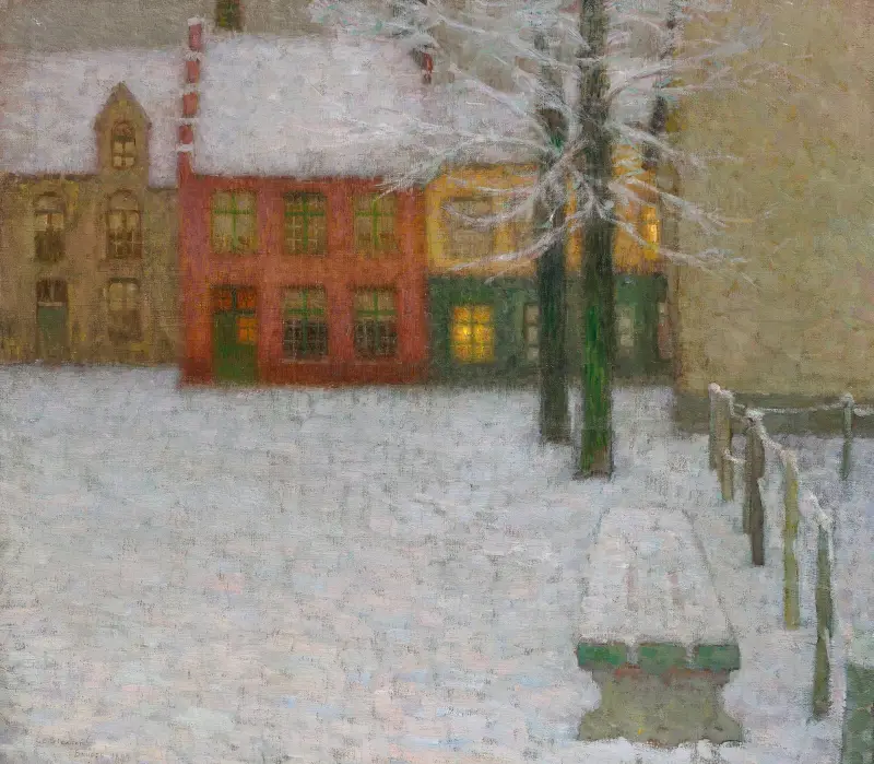 Snö av Henri Le Sidaner
