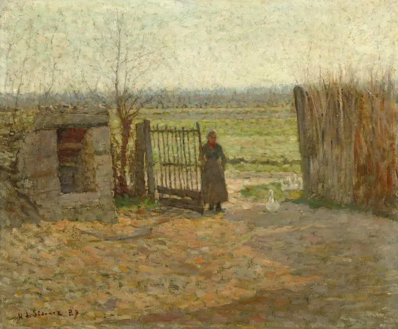 Gårdsporten av Henri Le Sidaner