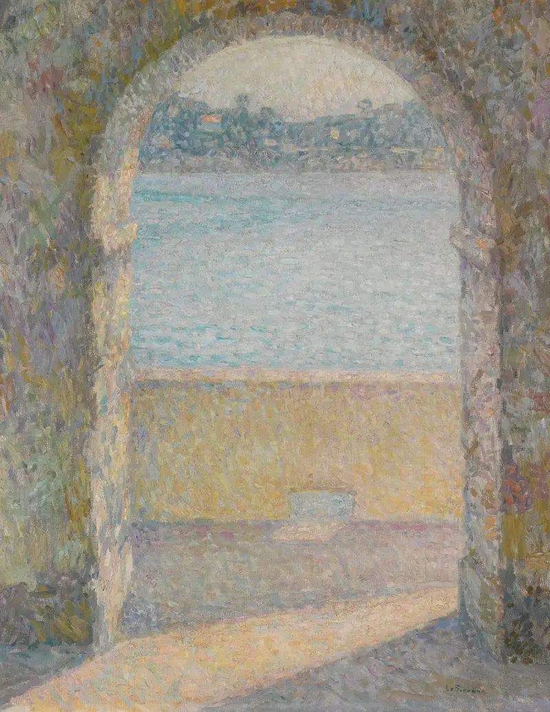 Havsporten, Villefranche-sur-Mer av Henri Le Sidaner