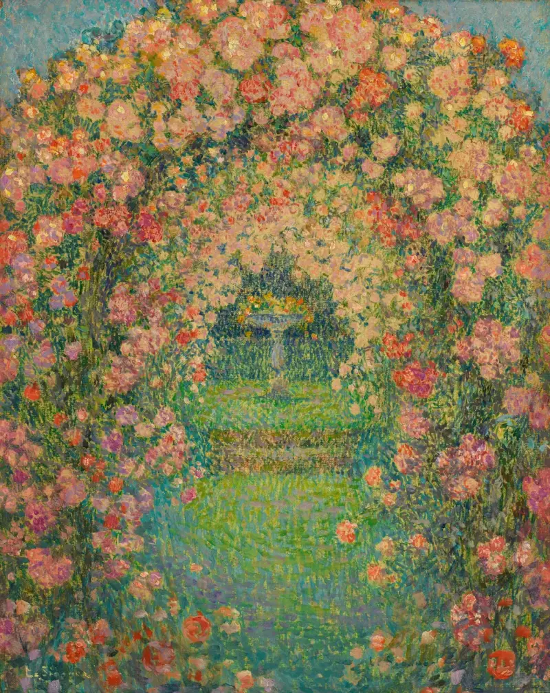 La Roseraie, Gerberoy av Henri Le Sidaner