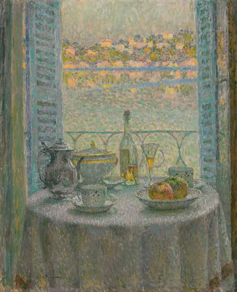 La table ronde von Henri Le Sidaner