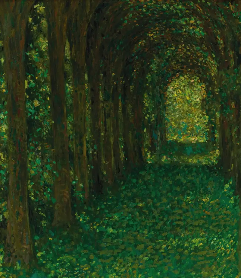 Die grüne Allee von Henri Le Sidaner