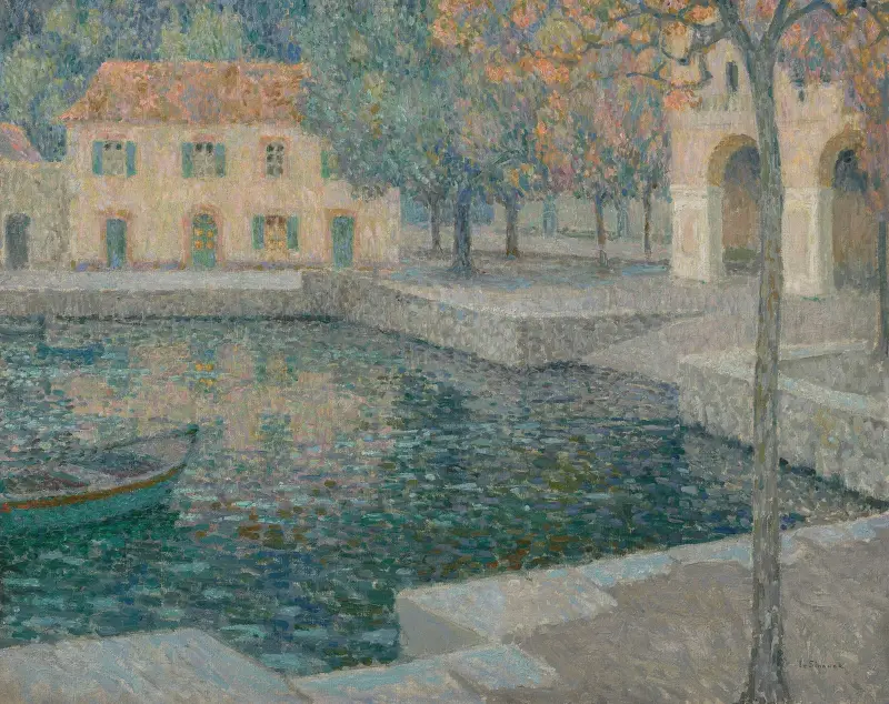 Refugiets bassäng av Henri Le Sidaner