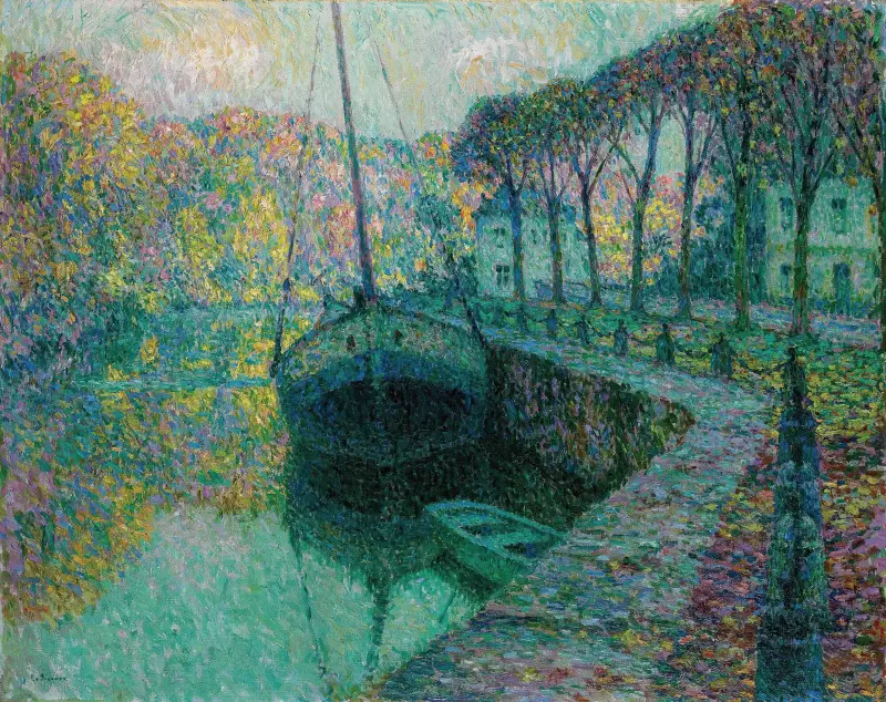 Le Bateau De Sel av Henri Le Sidaner