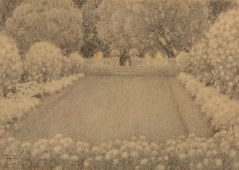 Den vita trädgården av Henri Le Sidaner