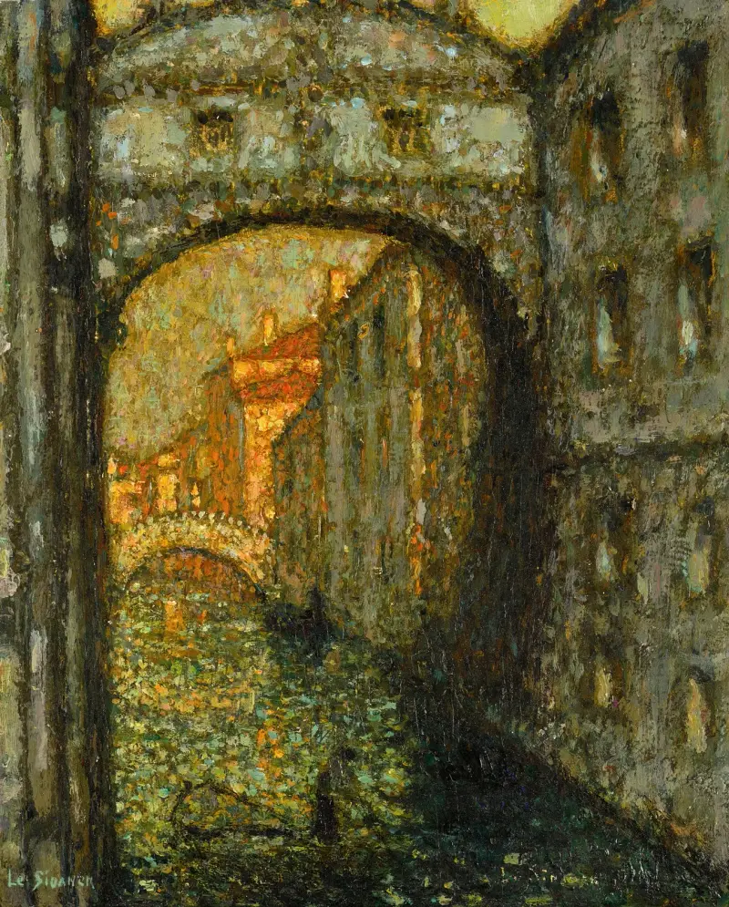 Le Pont des Soupirs, 1914 av Henri Le Sidaner