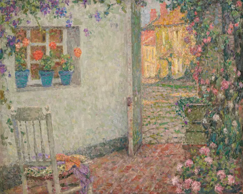 Le seuil fleuri von Henri Le Sidaner