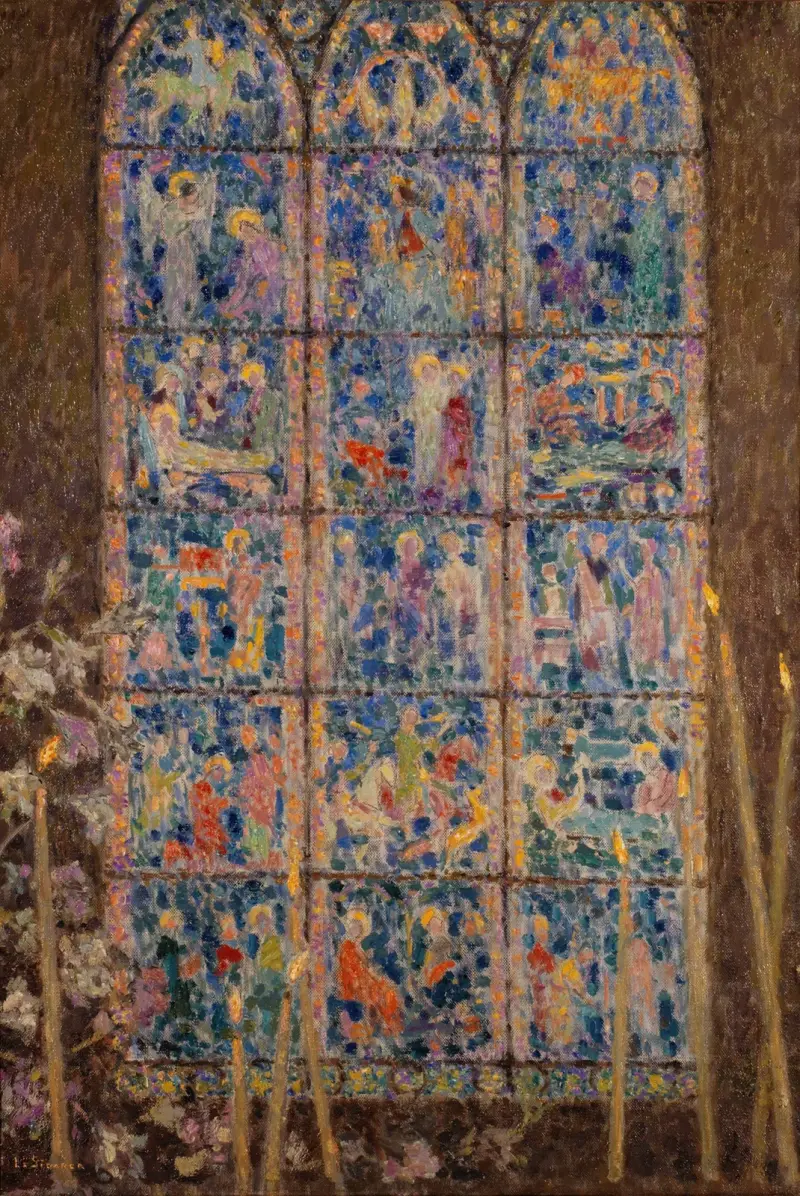 Vitráž, Chartres, Henri Le Sidaner