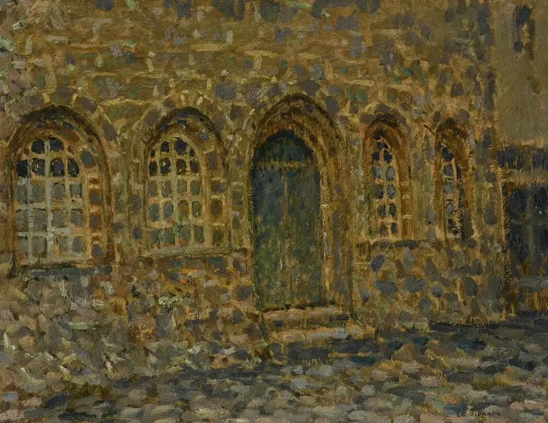 Gammalt hus, Tréguier av Henri Le Sidaner