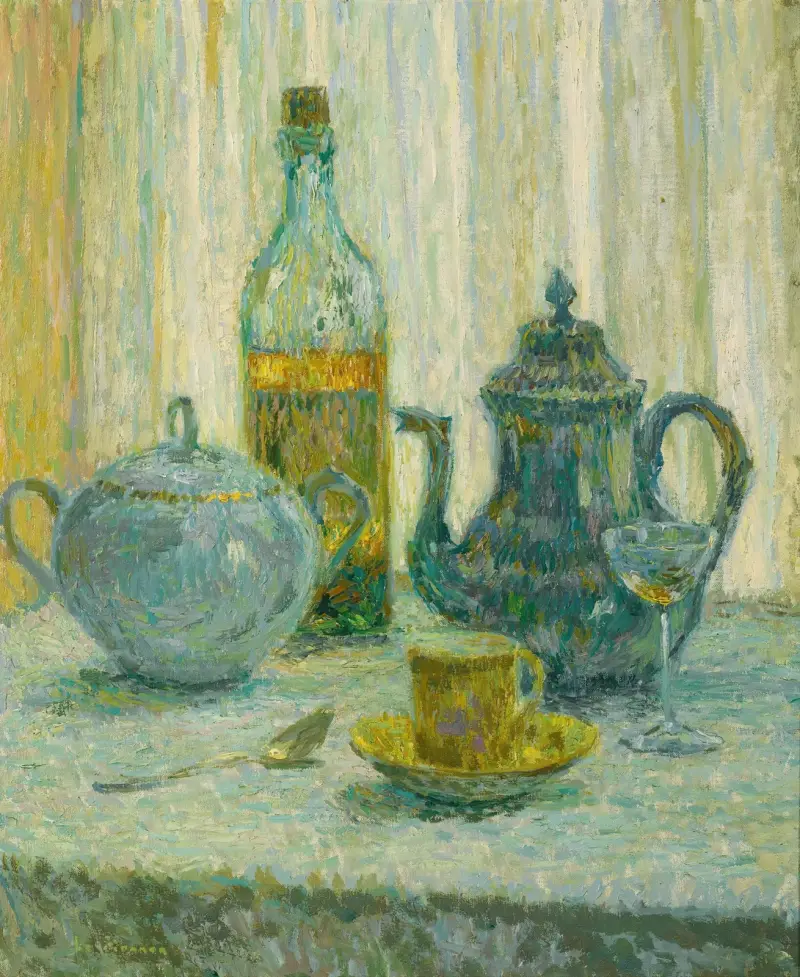 Stilleben av Henri Le Sidaner