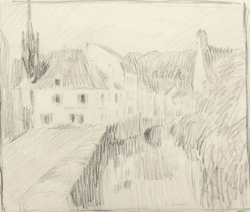Rue a Pont Aven von Henri Le Sidaner