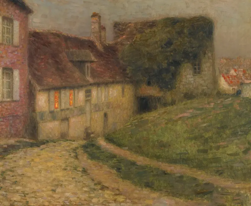 Gamla hus av Henri Le Sidaner