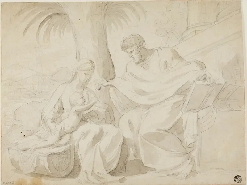 Holy Family av Eustache Le Sueur