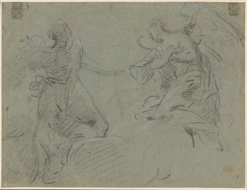Zwei Engel von Eustache Le Sueur