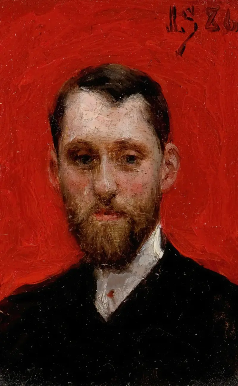 Portrait of the Painter Charles Theriat av Julius Leblanc Stewart