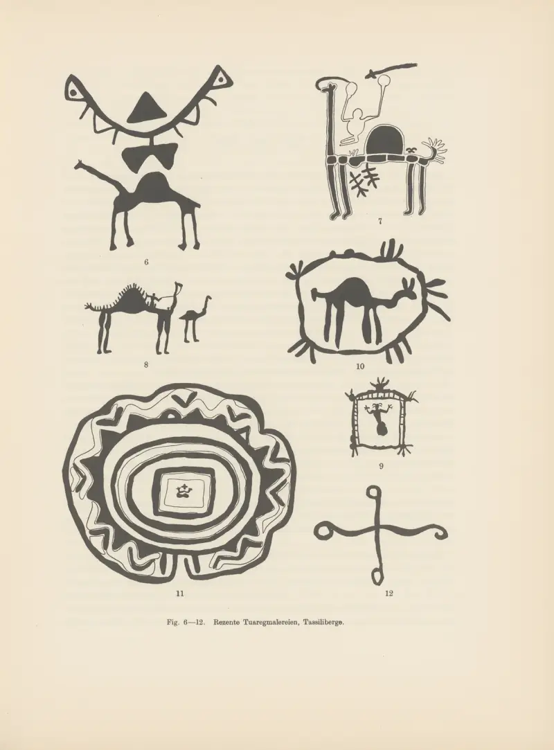Ekade Ektab die Felsbilder Fezzans Pl.02 av Leo Frobenius