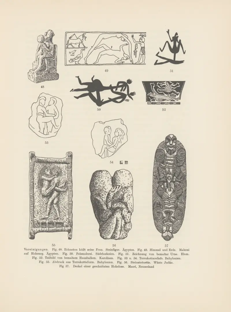 Ekade Ektab die Felsbilder Fezzans Pl.04 av Leo Frobenius