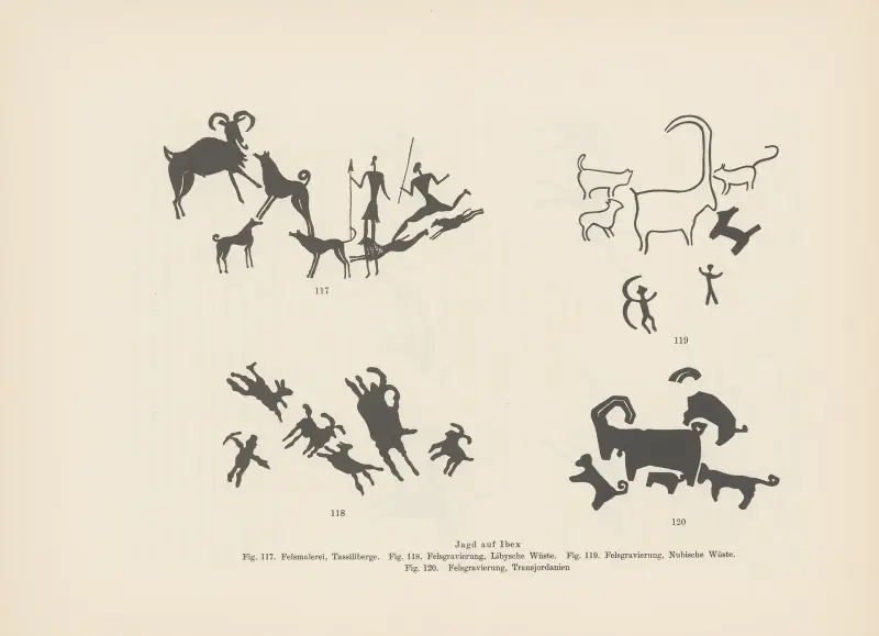 Ekade Ektab die Felsbilder Fezzans Pl.09 av Leo Frobenius