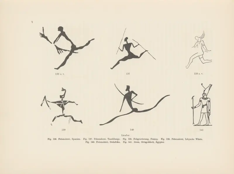 Ekade Ektab die Felsbilder Fezzans Pl.11 av Leo Frobenius