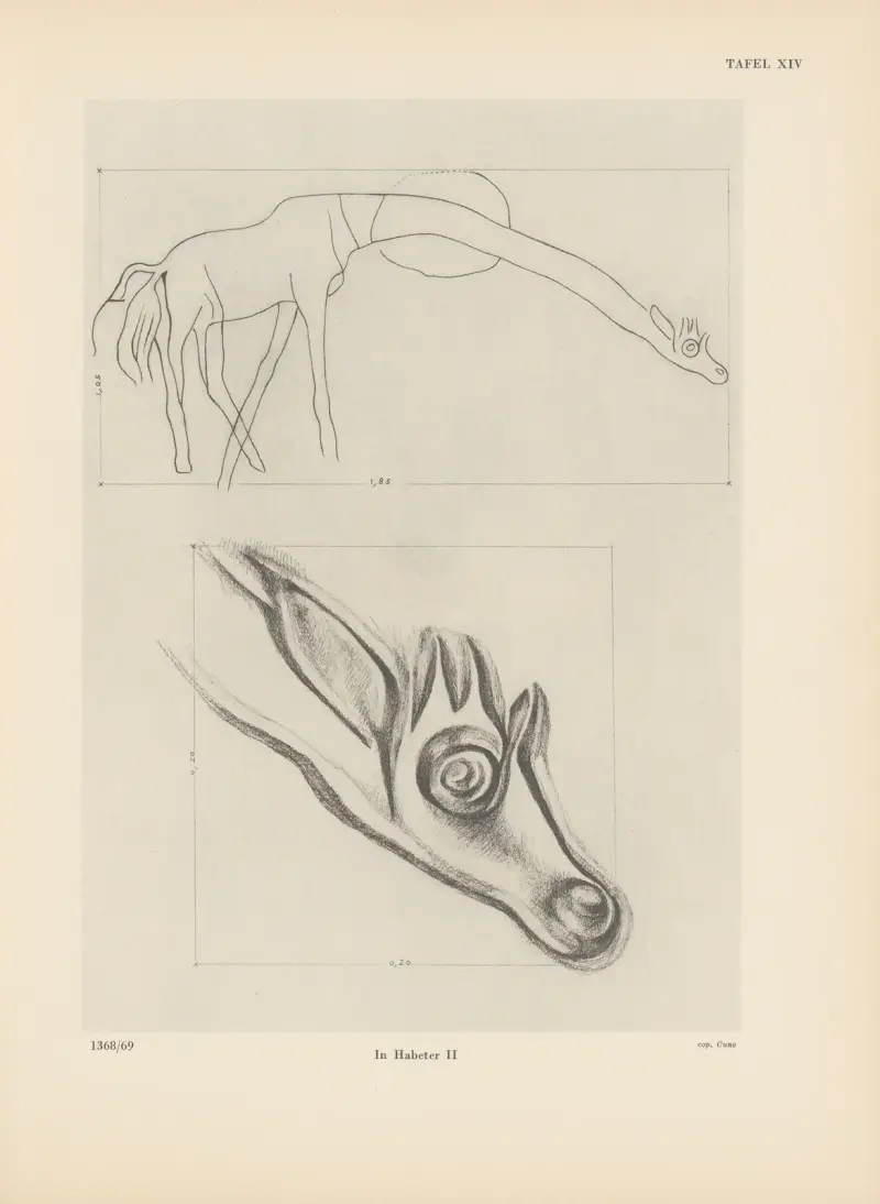 Ekade Ektab die Felsbilder Fezzans Pl.18 av Leo Frobenius