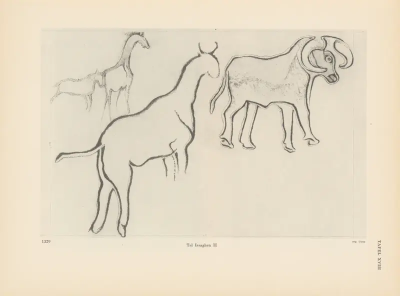 Ekade Ektab die Felsbilder Fezzans Pl.21 av Leo Frobenius