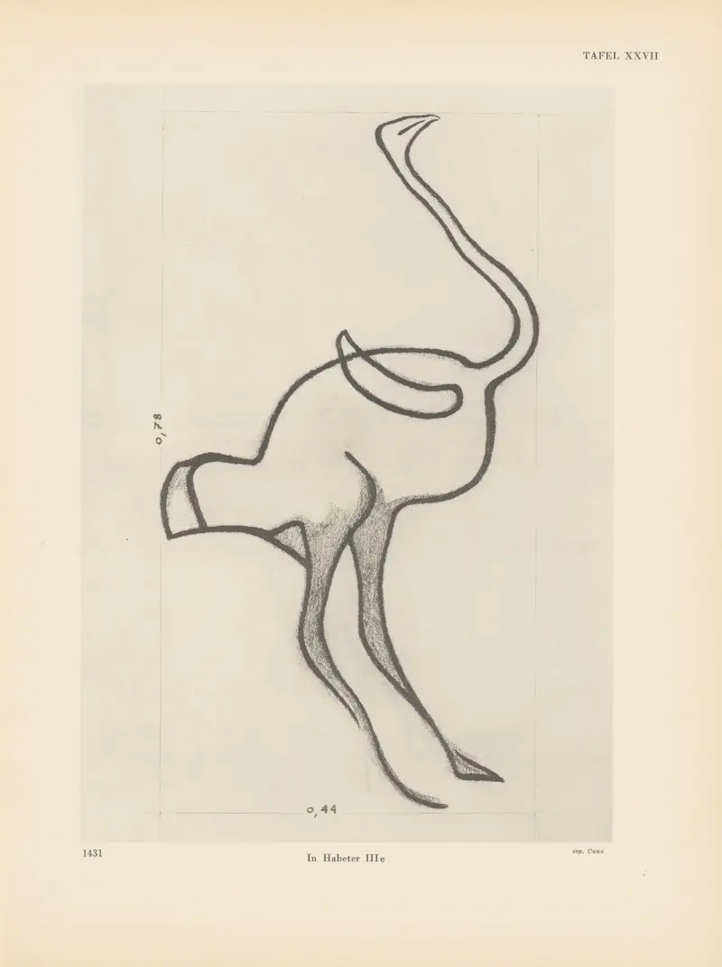 Ekade Ektab die Felsbilder Fezzans Pl.29 av Leo Frobenius