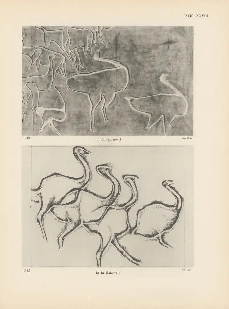 Ekade Ektab die Felsbilder Fezzans Pl.30 av Leo Frobenius