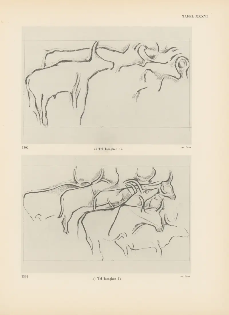 Ekade Ektab die Felsbilder Fezzans pl. 35 av Leo Frobenius