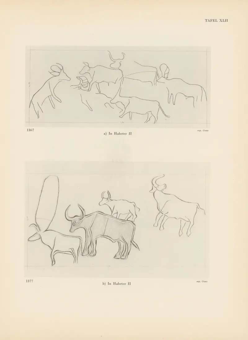 Ekade Ektab die Felsbilder Fezzans Pl.40 av Leo Frobenius