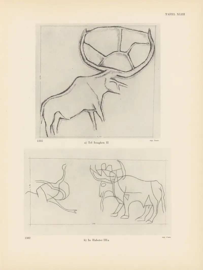 Ekade Ektab die Felsbilder Fezzans Pl.41 av Leo Frobenius