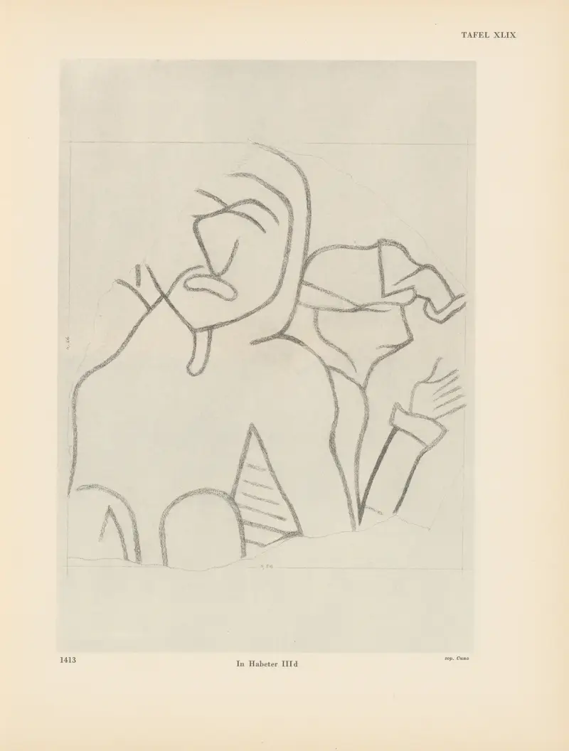 Ekade Ektab: Felsbilder aus Fezzan, Tafel 46 von Leo Frobenius