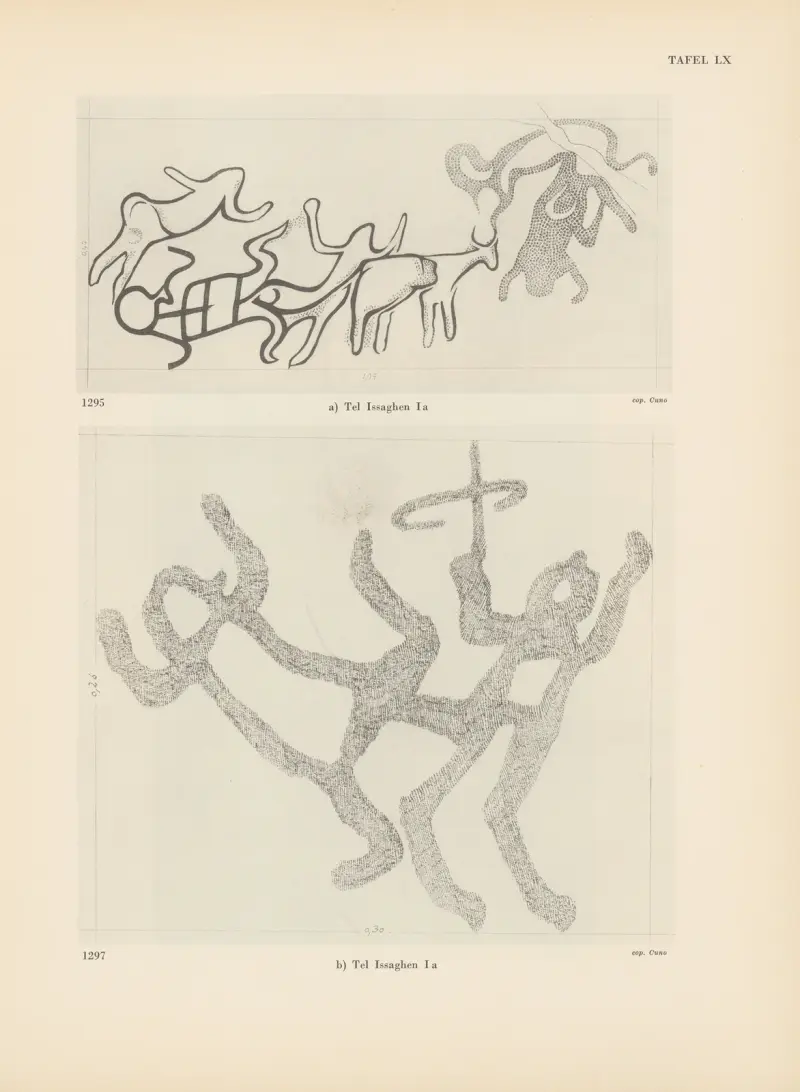Ekade Ektab die Felsbilder Fezzans Pl.56 av Leo Frobenius