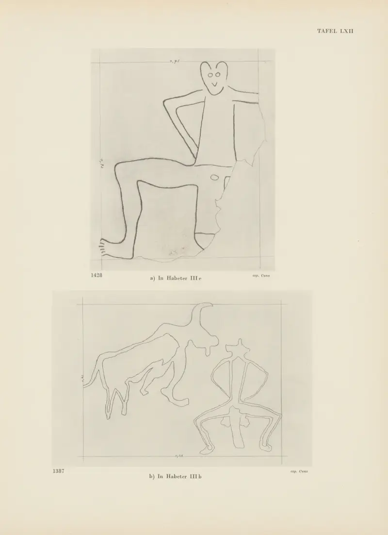 Ekade Ektab die Felsbilder Fezzans Pl.58 av Leo Frobenius