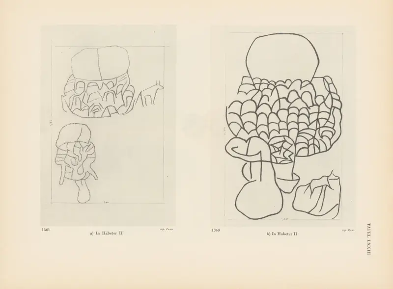 Ekade Ektab, die Felsbilder Fezzans, Tafel 67 von Leo Frobenius