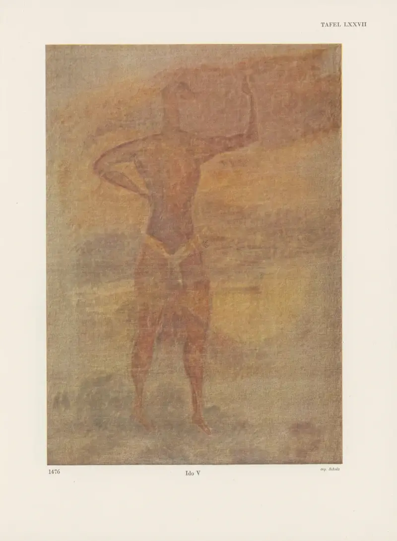 Ekade Ektab die Felsbilder Fezzans Pl.70 av Leo Frobenius