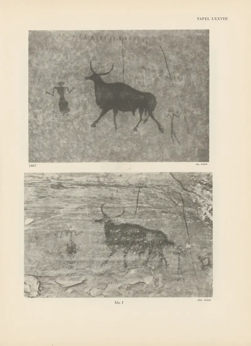 Ekade Ektab die Felsbilder Fezzans Pl.71 av Leo Frobenius